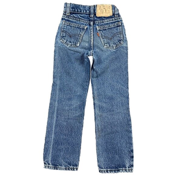 Levi's Other - Vintage Little Levi’s 219 Orange Tab Denim Jeans Toddler Slim Sz 7 Made In USA